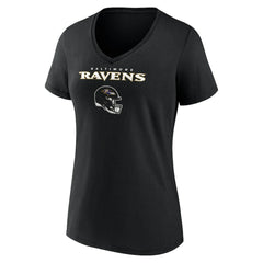 Mark Andrews Baltimore Ravens Women's Team Wordmark Player Name & Number V-Neck T-Shirt Black | NFL