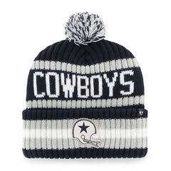 Dallas Cowboys '47 Bering Cuffed Knit Hat with Pom Navy | 47 brand