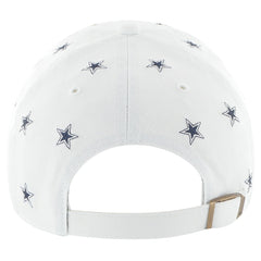 Dallas Cowboys '47 Women's Confetti Clean Up Adjustable Hat White | 47 brand