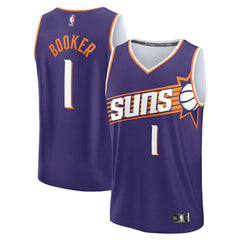 Devin Booker Phoenix Suns Youth Fast Break Player Jersey Icon Editi- Purple - NBA