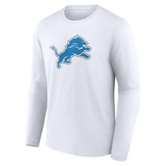 Detroit Lions Primary Logo Long Sleeve T-Shirt White | NFL