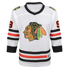 Connor Bedard Chicago Blackhawks Youth Away Replica Player Jersey - White - NHL