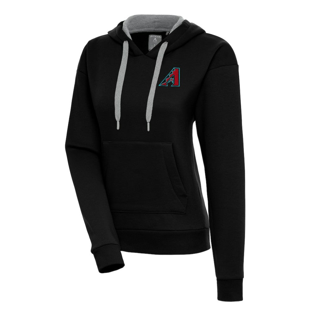 Arizona Diamondbacks Antigua Women's Victory Pullover Hoodie – Black Hoodies - MLB