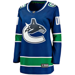 Vancouver Canucks Fanatics Women's Breakaway Custom Jersey - Blue - NHL