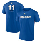 Kyrie Irving Dallas Mavericks Behind The Back Name & Number T-Shirt Blue - NBA
