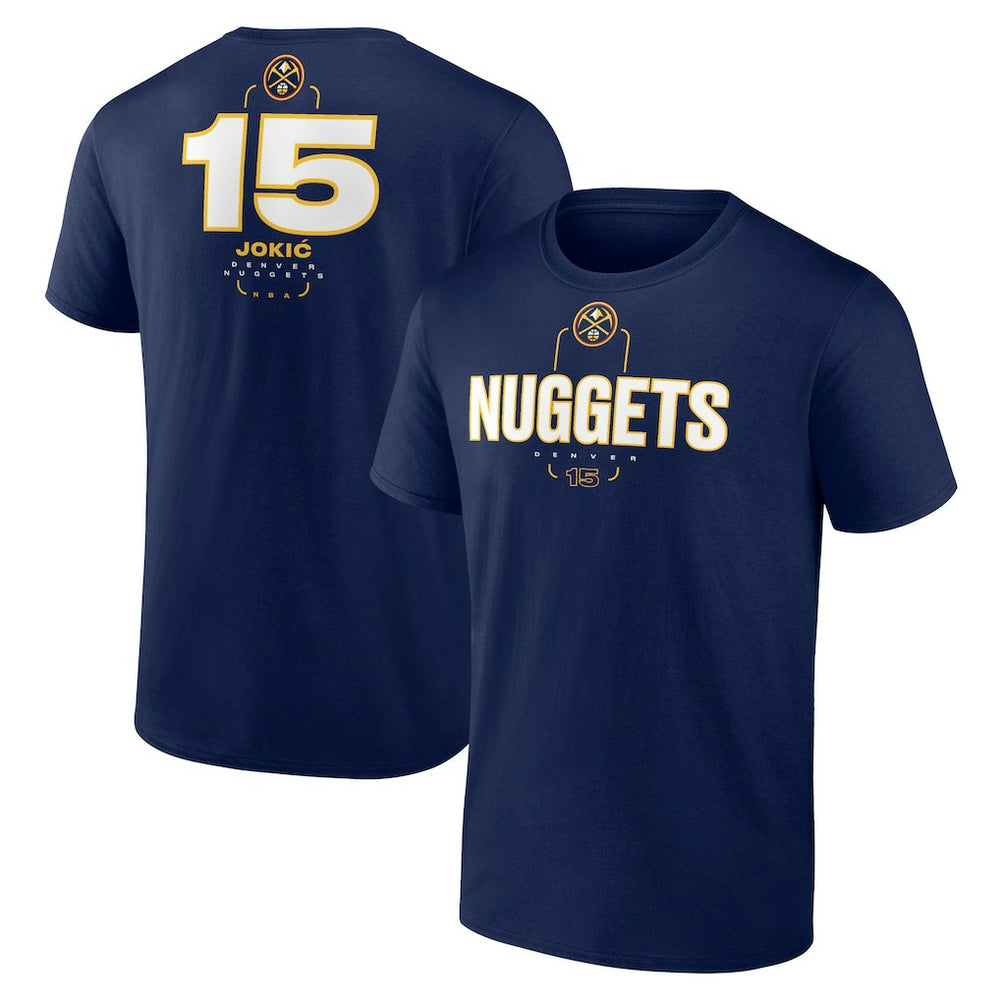 Nikola Jokic Denver Nuggets Behind The Back Name & Number T-Shirt Navy - NBA