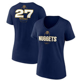 Jamal Murray Denver Nuggets Women's Behind The Back Name & Number V-Neck T-Shirt Navy - NBA