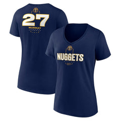 Jamal Murray Denver Nuggets Women's Behind The Back Name & Number V-Neck T-Shirt Navy - NBA