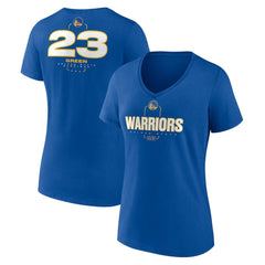 Draymond Green Golden State Warriors Women's Behind The Back Name & Number V-Neck T-Shirt Royal - NBA