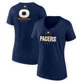 Tyrese Haliburton Indiana Pacers Women's Behind The Back Name & Number V-Neck T-Shirt Navy - NBA