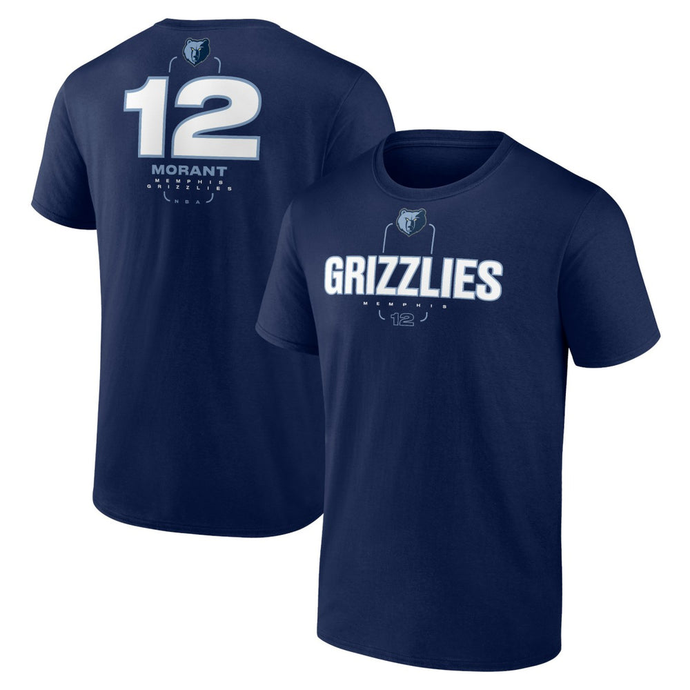 Ja Morant Memphis Grizzlies Behind The Back Name & Number T-Shirt Navy - NBA