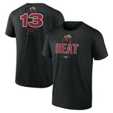 Bam Adebayo Miami Heat Behind The Back Name & Number T-Shirt Black - NBA
