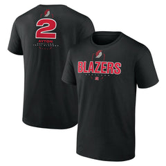 Deandre Ayton Portland Trail Blazers Behind The Back Name & Number T-Shirt Black - NBA
