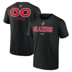 Scoot Henderson Portland Trail Blazers Behind The Back Name & Number T-Shirt Black - NBA