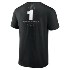 Victor Wembanyama San Antonio Spurs Behind The Back Name & Number T-Shirt Black - NBA