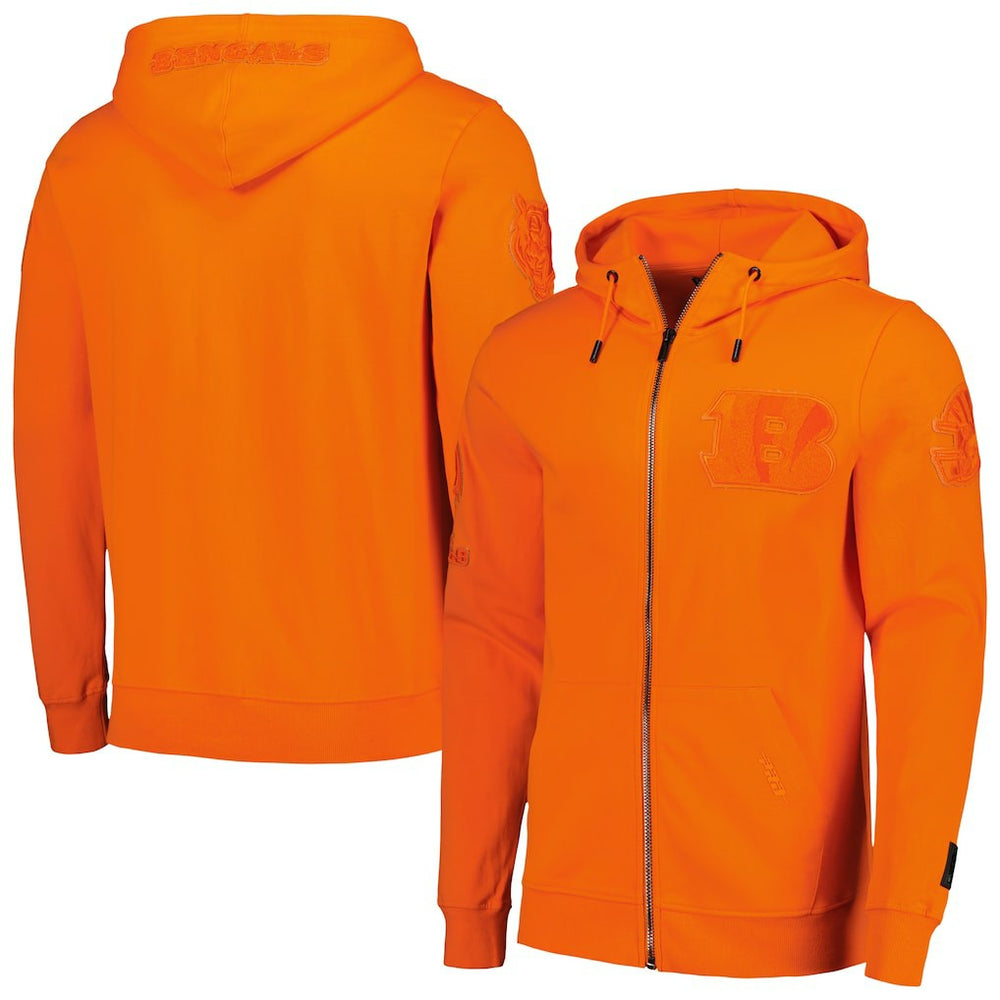 Cincinnati Bengals Pro Standard Triple Tonal Full-Zip Hoodie Orange | NFL