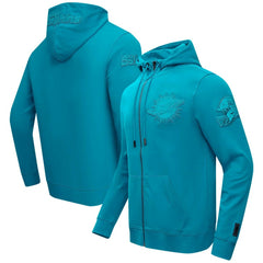 Miami Dolphins Pro Standard Triple Tonal Full-Zip Hoodie Aqua | NFL