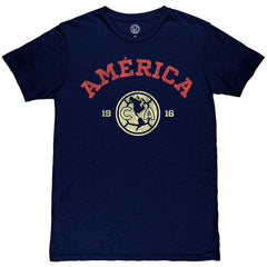 Club America 1863FC Established Slub T-Shirt Navy - FIFA World CUP