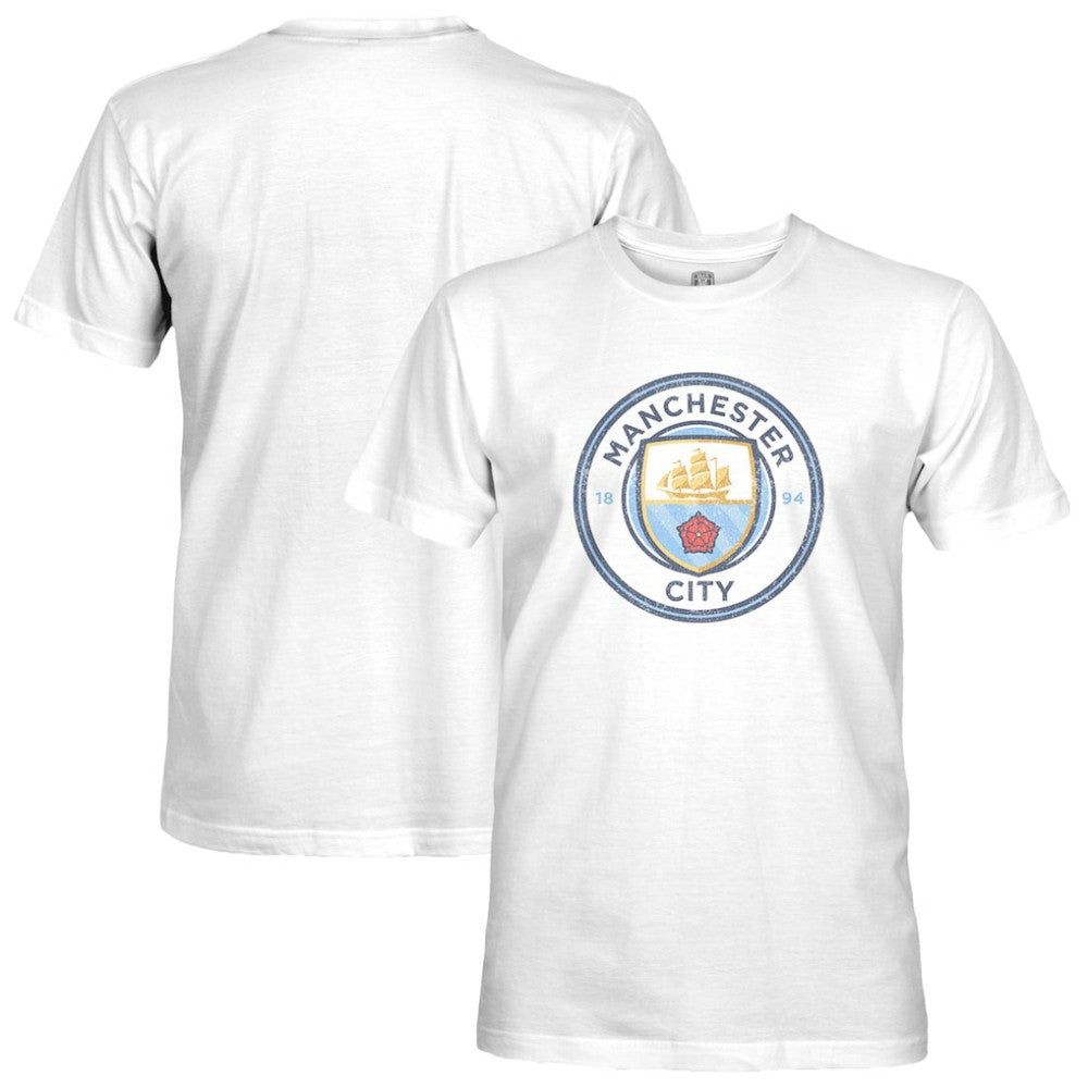 Manchester City 1863FC Color Crest Slub T-Shirt White - FIFA World CUP