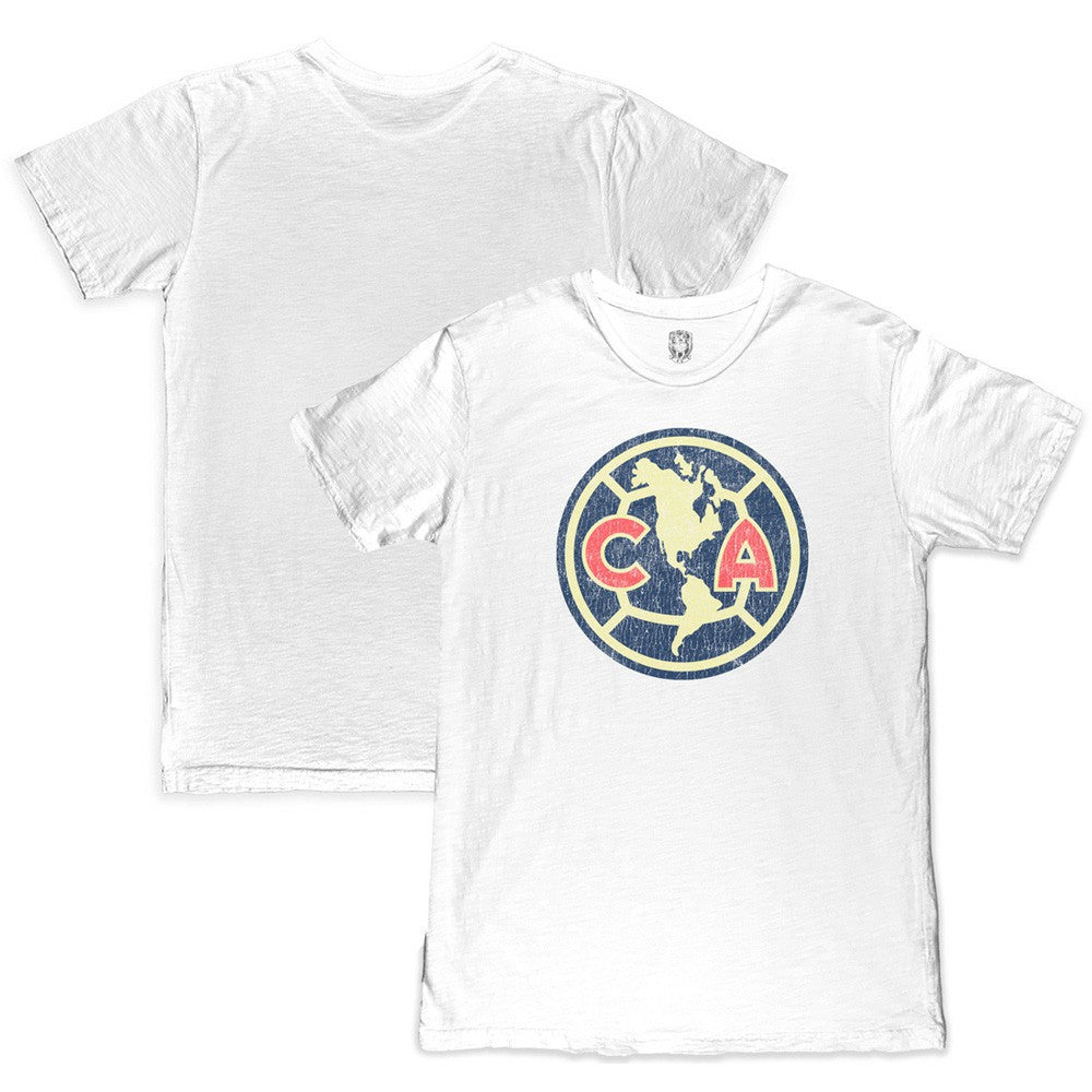 Club America 1863FC Color Crest Slub T-Shirt White - FIFA World CUP