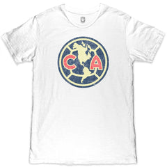Club America 1863FC Color Crest Slub T-Shirt White - FIFA World CUP