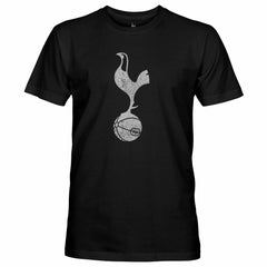 Tottenham Hotspur 1863FC Mono Crest Slub T-Shirt Black - FIFA World CUP