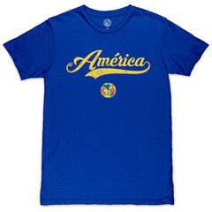 Club America 1863FC Script Slub T-Shirt Royal - FIFA World CUP