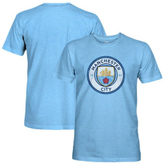 Manchester City 1863FC Color Crest Twisted Tri-Blend Slub T-Shirt Sky Blue - FIFA World CUP