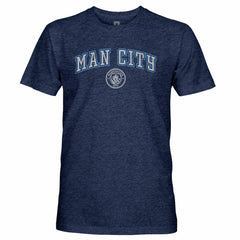 Manchester City 1863FC Wordmark Twisted Tri-Blend Slub T-Shirt Heather Navy - FIFA World CUP