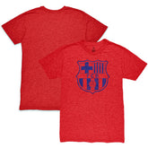 Barcelona 1863FC Mono Crest Twisted Tri-Blend Slub T-Shirt Red - FIFA World CUP