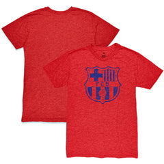 Barcelona 1863FC Mono Crest Twisted Tri-Blend Slub T-Shirt Red - FIFA World CUP