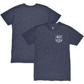 Barcelona 1863FC Front Back Date Twisted Tri-Blend T-Shirt Heather Navy - FIFA World CUP