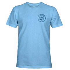 Manchester City 1863FC Front Back Text Twisted Tri-Blend Slub T-Shirt Sky Blue - FIFA World CUP