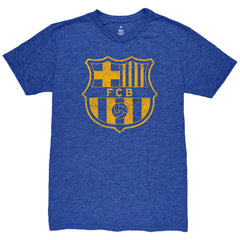 Robert Lewandowski Barcelona 1863FC Player Name & Number Twisted Tri-Blend Slub T-Shirt Heather Royal - FIFA World CUP