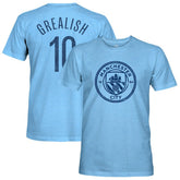 Jack Grealish Manchester City 1863FC Player Name & Number Twisted Tri-Blend Slub T-Shirt Sky Blue - FIFA World CUP