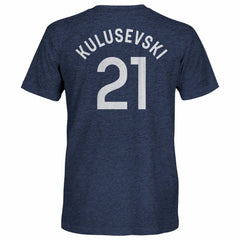 Dejan Kulusevski Tottenham Hotspur 1863FC Player Name & Number Twisted Tri-Blend Slub T-Shirt Heather Navy - FIFA World CUP