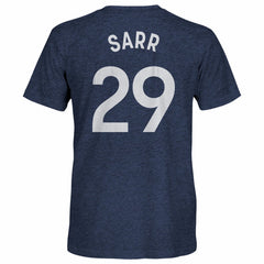 Pape Matar Sarr Tottenham Hotspur 1863FC Player Name & Number Twisted Tri-Blend Slub T-Shirt Heather Navy - FIFA World CUP