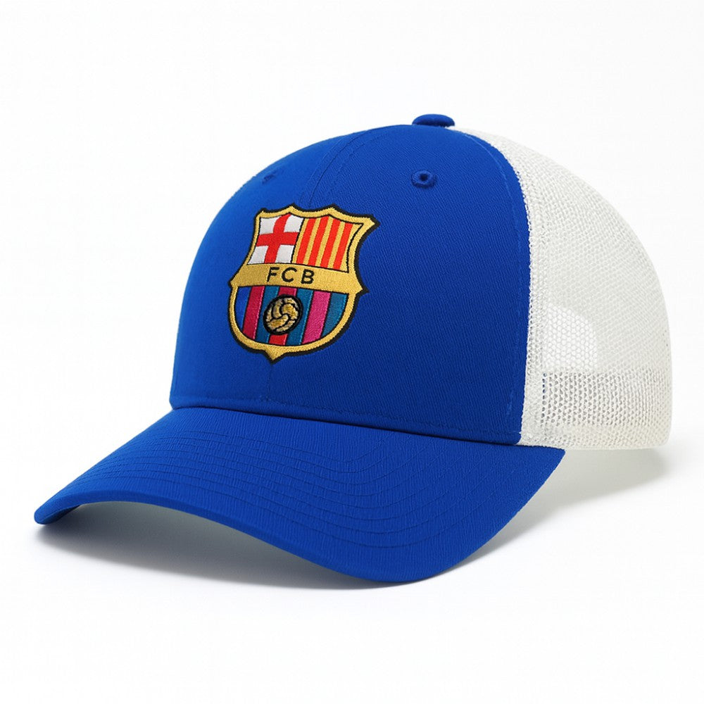 Barcelona 1863FC Washed Trucker Adjustable Hat Royal - FIFA World CUP