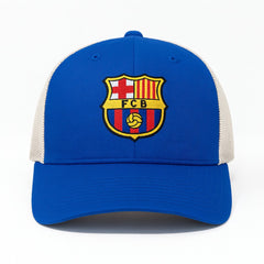 Barcelona 1863FC Washed Trucker Adjustable Hat Royal - FIFA World CUP