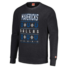 Dallas Mavericks Homage Unisex Holiday Raglan Pullover Sweatshirt Charcoal - NBA
