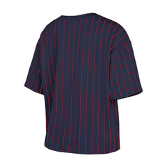 Boston Red Sox New Era Women's Boxy Pinstripe T-Shirt - MLB