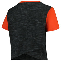 San Francisco Giants New Era Women's Plus Size Crossover Back Cropped T-Shirt - MLB