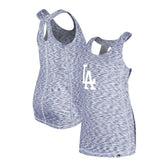 Los Angeles Dodgers New Era Women's Space Dye Keyhole Back Tank Top - MLB