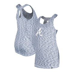 Atlanta Braves New Era Women's Space Dye Keyhole Back Tank Top - MLB