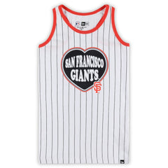 San Francisco Giants New Era Girls Youth Pinstripe Tank Top - MLB