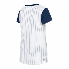 Atlanta Braves New Era Girls Youth Pinstripe T-Shirt - MLB