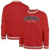Atlanta Falcons '47 Sundays Clubhouse View Sierra Fleece Pullover Sweatshirt Red | 47 brand