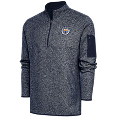 Manchester City Elevate Quarter-Zip Pullover Heather Navy - FIFA World CUP