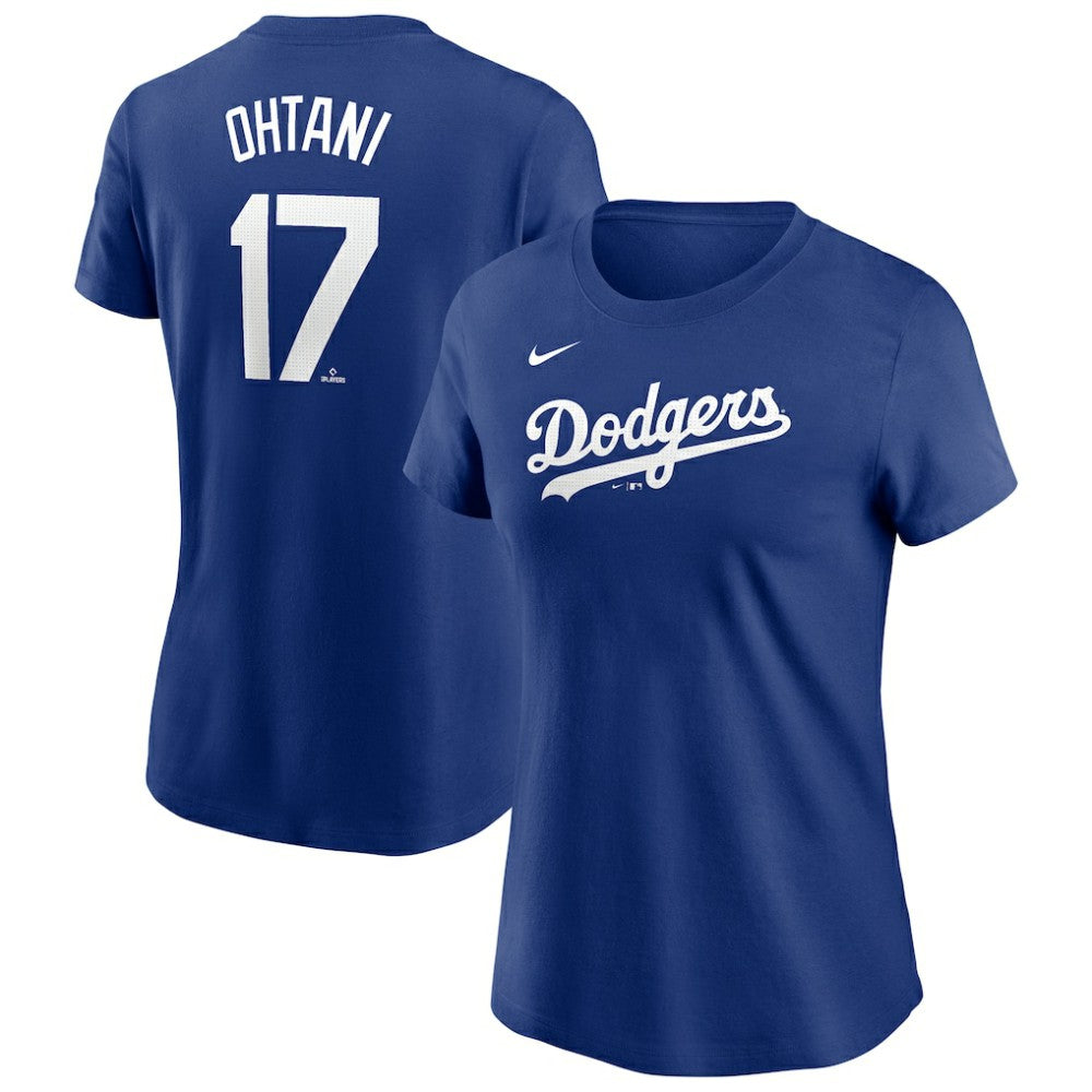 Shohei Ohtani Los Angeles Dodgers Nike Women's Cooperstown Collection Fuse Name & Number T-Shirt - MLB