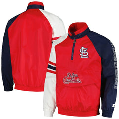 St. Louis Cardinals Starter Elite Raglan Half-Zip Jacket - MLB
